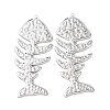 Textured 304 Stainless Steel Big Pendants LS-STAS-Z177-04P-1