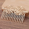 Flower Brass Hair Comb Findings PW-WG1405E-02-1