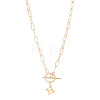 304 Stainless Steel Letter Pendant Necklaces NJEW-LP0001-52H-G-1