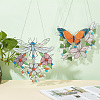 AHADERMAKER 2 Sets 2 Style Acrylic Hanging Wall Decorations HJEW-GA0001-48-5