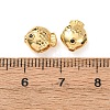 Brass Micro Pave Cubic Zirconia Beads KK-D259-12G-3