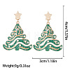 Christmas Alloy Dangle Stud Earrings FS-WG10992-16-1