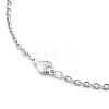 Tarnish Resistant 304 Stainless Steel Cable Chain Anklets AJEW-H104-11P-2