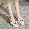 2 Pairs 2 Colors Polka Dot Pattern Cloth Bowknot Shoe Decorations FIND-CP0001-39-5