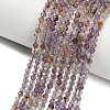 Natural Purple Phantom Quartz Purple Lodolite Quartz Beads Strands G-C262-A01-4mm-2