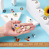 Craftdady 36Pcs 18 Styles Baking Painted Alloy Pendants FIND-CD0001-03-17