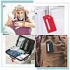 16 Sets 8 Colors PVC Plastic Luggage Bag Tags AJEW-CP0001-98-6