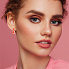 8 Pairs 8 Colors Real 18K Gold Plated Enamel Hoop Earrings with Clear Cubic Zirconia EJEW-AN0001-97-5