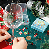 Christmas Theme Alloy Enamel Wine Glass Charms AJEW-SC0002-07-3