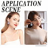 5Pcs 5 Colors Polymer Clay Earrings Water Transfer Paper DIY-HY0003-22B-5
