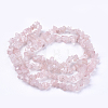 Natural Rose Quartz Stone Bead Strands X-G-R192-03-2