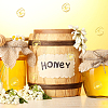 Honeycomb Gold Foil Self-adhesive Stickers DIY-WH20001-13A-4