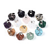 Natural & Synthetic Mixed Stone Pumpkin Charms G-T143-22M-1