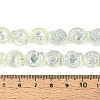 Electroplate Transparent Glass Beads Strands EGLA-S190-05C-4