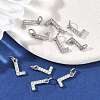 SHEGRACE Brass Micro Pave Clear Cubic Zirconia Pendants XGRQ29646-394P-L-4