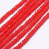 Opaque Glass Beads Strands EGLA-K010-B08-1