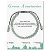 Natural Green Braided Bead Bracelets PW-WG425AA-06-1