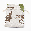 Polycotton(Polyester Cotton) Packing Pouches Drawstring Bags ABAG-T006-A14-4