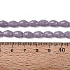 Opaque Solid Color Glass Beads Strands GLAA-N071-01A-C10-4