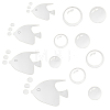 2 Sets 2 Style Bubble Effect Acrylic Mirror Wall Stickers AJEW-FH0003-21B-1