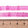 Ombre Effect Dyed Glass Beads Strands GLAA-Q106-05A-A12-4