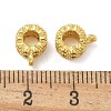 Brass Micro Pave Cubic Zirconia Tube Bails KK-U050-07G-2