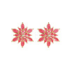 Alloy Enamel Stud Earrings WG34768-03-2