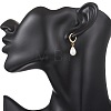 Shell Pearl Leverback Earrings EJEW-JE06905-3