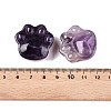 Natural Amethyst Cat Paw Print Figurines DJEW-N003-03B-3