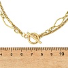 304 Stainless Steel Curb Chain & Figaro Chain Necklaces NJEW-JN06022-4