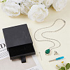 Dyed Natural White Jade Green Teardrop Urn Ashes Pendant 304 Stainless Steel Cable Chain Necklaces NJEW-OC0001-09B-4