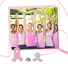 60Pcs Breast Cancer Awareness Pink Ribbon Enamel Pins JEWB-FH0001-27-4