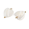 Natural Shell Heart Pendants X1-STAS-D378-34G-2