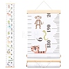 Creative Cartoon Decorative Home Canvas Hanging Height Measurement Ruler HJEW-WH0042-47E-1