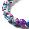 Synthetic Turquoise Dyed Beads Strands G-E594-24I-3