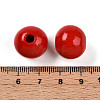 Painted Natural Wood Beads WOOD-A018-16mm-12-3