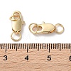 Rack Plating Brass Lobster Claw Clasps KK-F090-24LG-02-3