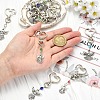 15Pcs 15 Styles Alloy & Glass Pendant Decorations HJEW-YW00508-3