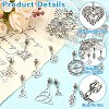 22Pcs 11 Style Alloy European Dangle Charms PALLOY-YW00226-5