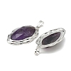 Natural Amethyst Faceted Pendants G-D102-02P-01-2