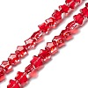 Transparent Glass Beads Strand GLAA-F112-02C-1