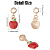 16Pcs Golden Plated Alloy European Dangle Charms MPDL-CA0001-05-2