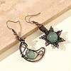 Natural Apatite Dangle Earrings G-H359-07R-07-2