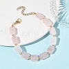 Natural Madagascar Rose Quartz Beaded Bracelets for Women BJEW-JB14156-03-2