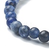 Natural Sodalite Beaded Stretch Bracelets BJEW-D446-A-36-3