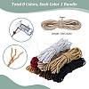 8 Bundles 8 Colors Round Polyester Twisted Cord WCOR-PH0001-06A-2