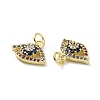 Brass Micro Pave Colorful Cubic Zirconia Charms KK-E068-VF083-3
