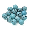 Dyed Synthetic Turquoise Sphere Beads GG-CBA391B-02A-01-1