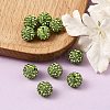 Handcraft DIY Polymer Clay Grade A Rhinestone Pave Disco Ball Beads X-RB-H258-10MM-214-4