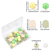 6 Style Food Grade Eco-Friendly Silicone Beads SIL-CA0001-39-2